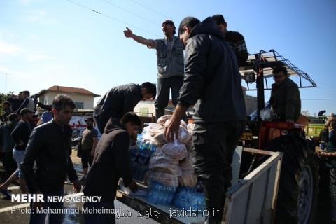 جمع آوری كمك های شهروندان تهران برای سیل زندگان گلستان