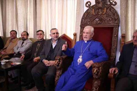بازدید محسن جوادی از خلیفه گری ارامنه در آستانه سال جدید میلادی